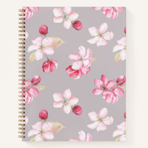 Bewusstes Rosa Kirschblüten-Blumenjournal Notizblock
