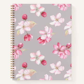 Bewusstes Rosa Kirschblüten-Blumenjournal Notizblock