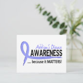 Bewusstsein 2 Addison-Krankheit Postkarte (Stehend Vorderseite)