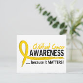 Bewusstsein 2 Krebs im Kindesalter Postkarte (Stehend Vorderseite)