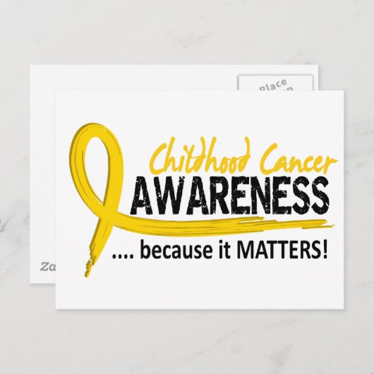 Bewusstsein 2 Krebs im Kindesalter Postkarte (Vorne/Hinten)
