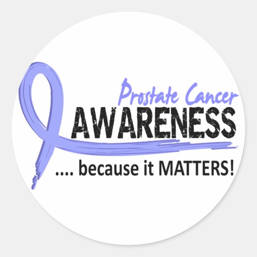Bewusstsein 2 Prostatakrebs Runder Aufkleber (Vorderseite)