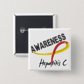 Bewusstsein 3 der Hepatitis-C Button (Vorne & Hinten)