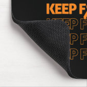 Bewusstsein Behalten Kampf Orange Ribbon Boxhandsc Mousepad (Ecke)