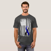 Bewusstsein beim Melanom im Auge Beunruhigung Amer T-Shirt (Vorne ganz)