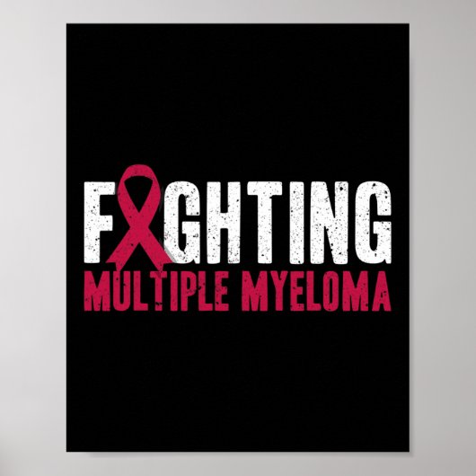 Bewusstsein Bekämpfung von Multiplem Myelom Unters Poster (Vorne)