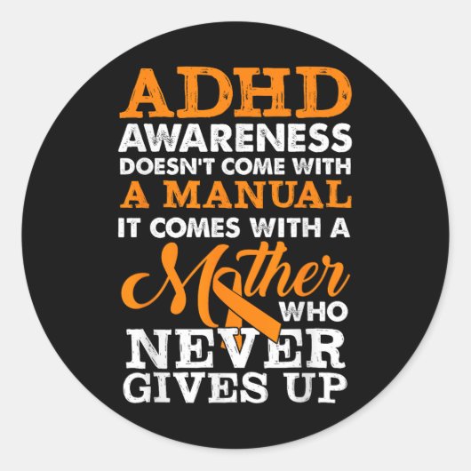 Bewusstsein darf niemals aufgeben runder aufkleber (Vorderseite)