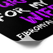 Bewusstsein, das ich für die Ehefrau trage 1 Lila Poster (Ecke)