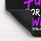 Bewusstsein, das ich für Ehefrau 2 Lila trage Mousepad (Ecke)
