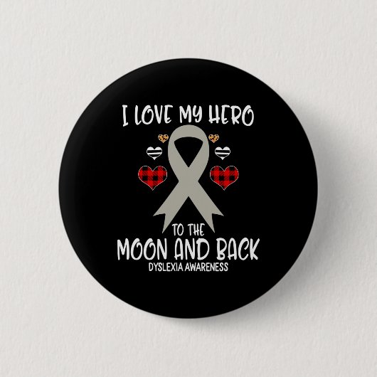 Bewusstsein, dass ich Liebe Held zum Mond und zurü Button (Vorderseite)