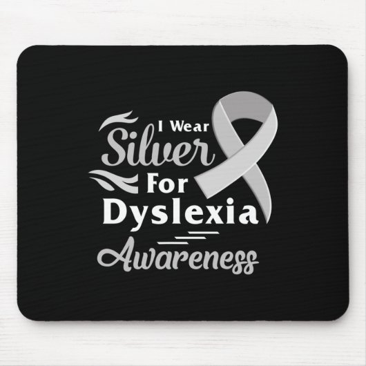 Bewusstsein, dass ich Silver Ribbon Learning Readi Mousepad (Vorne)