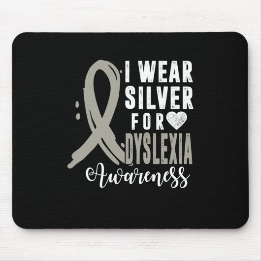 Bewusstsein, dass ich Silver Ribbon Learning Readi Mousepad (Vorne)