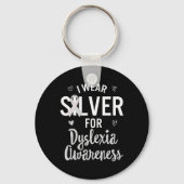 Bewusstsein, dass ich Silver Ribbon Learning Readi Schlüsselanhänger (Vorderseite)