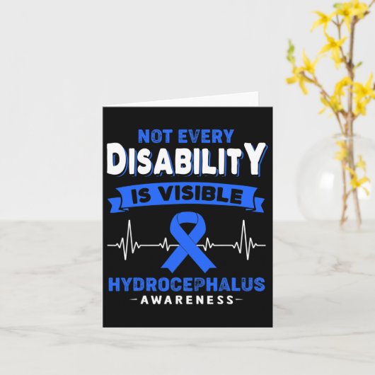 Bewusstsein, dass nicht jede Behinderung sichtbar Karte (Gelbe Blume)