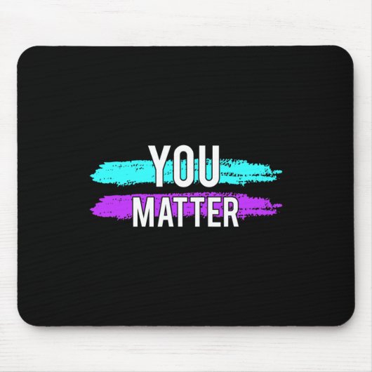 Bewusstsein, dass Sie ein Problem Design Geschenk Mousepad (Vorne)