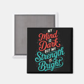 Bewusstsein Depression Angst Geistesgesundheit Magnet (Vorderseite/Rückseite)