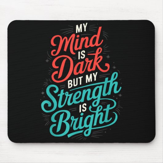 Bewusstsein Depression Angst Geistesgesundheit Mousepad (Vorne)