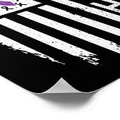 Bewusstsein der amerikanischen Flagge Poster (Ecke)