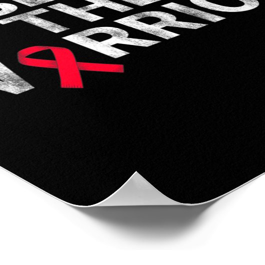 Bewusstsein der Herzkrankheit Poster (Ecke)