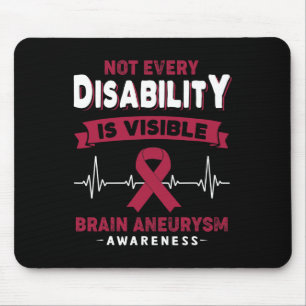 Bewusstsein des Gehirns Nicht jede Behinderung ist Mousepad