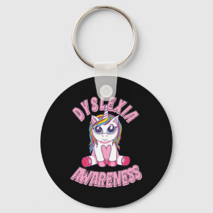 Bewusstsein Dyslexie Bewusstsein Big Eyes Einhorn Schlüsselanhänger