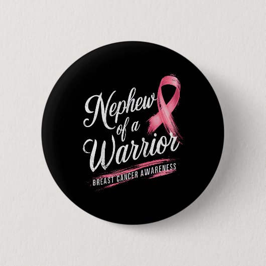 Bewusstsein eines Brustkrebses eines Kriegers Button (Vorderseite)