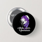 Bewusstsein Frauen Schmetterling Button (Vorne & Hinten)