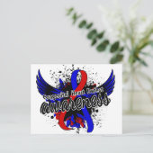 Bewusstsein für angeborene Herzfehler 16 Postkarte (Stehend Vorderseite)