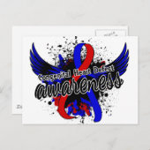 Bewusstsein für angeborene Herzfehler 16 Postkarte (Vorne/Hinten)