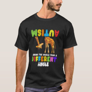 Bewusstsein für Autismus Die Giraffe World View Lo T-Shirt