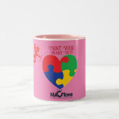 Bewusstsein für Autismus in MacTown, Zweifarbige Tasse (Mittel)