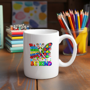 Bewusstsein für Autismus ist gütige Tasse