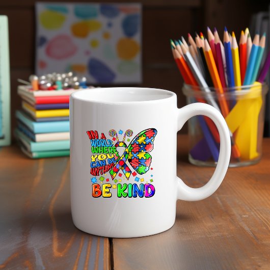 Bewusstsein für Autismus ist gütige Tasse