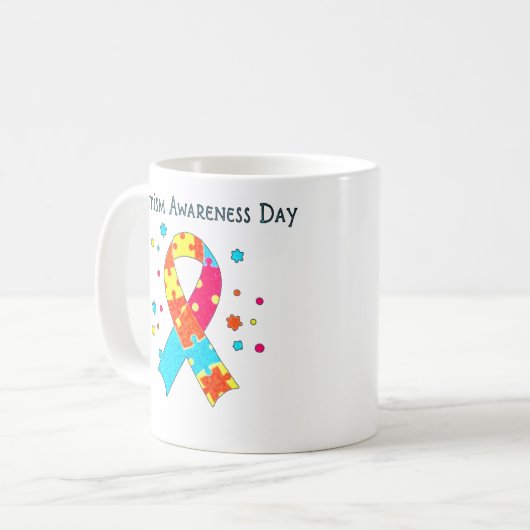 Bewusstsein für Autismus Kaffeetasse (Vorderseite Links)