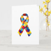 Bewusstsein für Autismus Karte (Gelbe Blume)