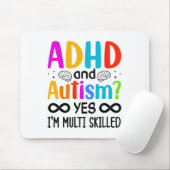 Bewusstsein für Autismus Neurodivergent Audhdh Mousepad (Mit Mouse)