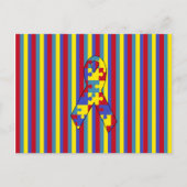 Bewusstsein für Autismus Postkarte (Vorderseite)