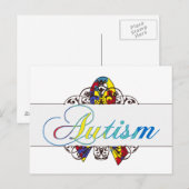 Bewusstsein für Autismus Postkarte (Vorne/Hinten)
