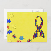 Bewusstsein für Autismus Postkarte (Vorne/Hinten)