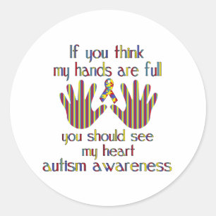 Bewusstsein für Autismus Runder Aufkleber