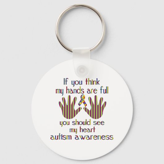 Bewusstsein für Autismus Schlüsselanhänger (Vorderseite)