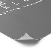 Bewusstsein für Autismus. Seien Sie freundlich. Po Poster (Ecke)