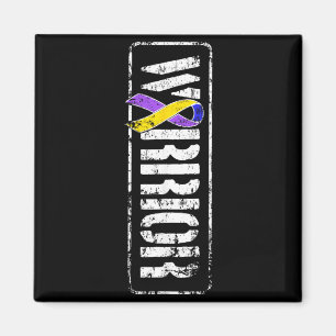 Bewusstsein für Blasenkrebs - Military Warrior Rib Magnet
