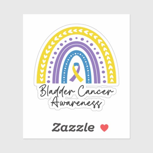 Bewusstsein für Blasenkrebs, Unterstützung für Bla Aufkleber (Blatt)