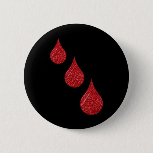 Bewusstsein für Blutkrebs Button (Vorderseite)