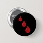 Bewusstsein für Blutkrebs Button (Vorne & Hinten)