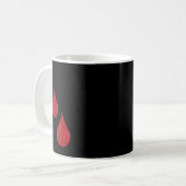 Bewusstsein für Blutkrebs Kaffeetasse (Vorderseite Links)