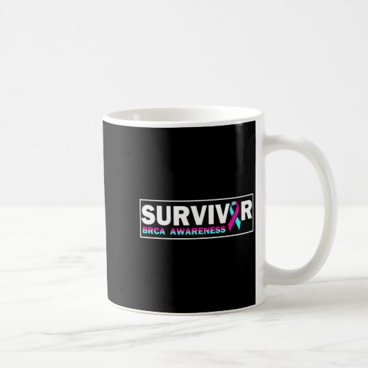 Bewusstsein für BRCA Brustkrebsüberlebende Rosa Sc Kaffeetasse (Rechts)