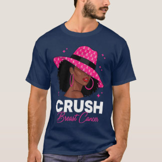Bewusstsein für Brustkrebs Afroamerikanische Fraue T-Shirt