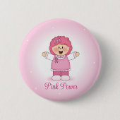 Bewusstsein für Brustkrebs durch JollyKins Button (Vorderseite)
